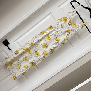 Abercrombie & Fitch Yellow Floral Midi Dress